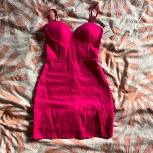 NWT Superdown Mini Slit Bustier Dress